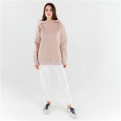 Худи женское MINAKU: Casual Collection, цвет пудра, р-р 50-52