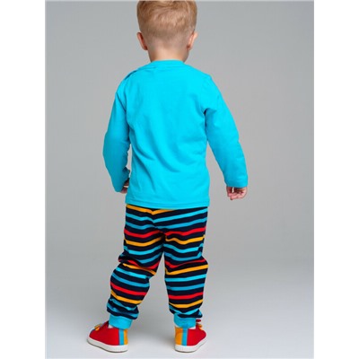 Комплект детский трикотажный для мальчиков: фуфайка (футболка с длинными рукавами), брюки