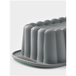 Форма для выпечки с ручками Доляна «Кекс», 27×13×6 см, силикон, серая