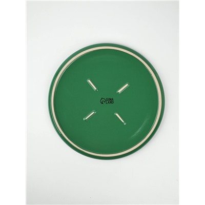 Блюдо новогоднее «Зимний лес», d=27.3 см, ручная работа