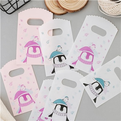 Маленькие подарочные пакетики пингвин 45 шт, арт.007.023