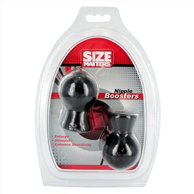 Черные присоски для сосков Size Matters Nipple Boosters