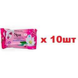 Влажные Салфетки SPA Cosmetic 15шт для снятия макияжа 10шт