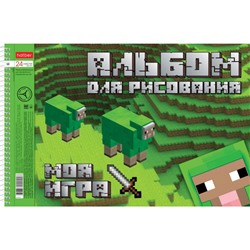 Альбом для рисования 24л на спирали "Из чего сделаны мальчишки" перфорация на отрыв (079769) Хатбер