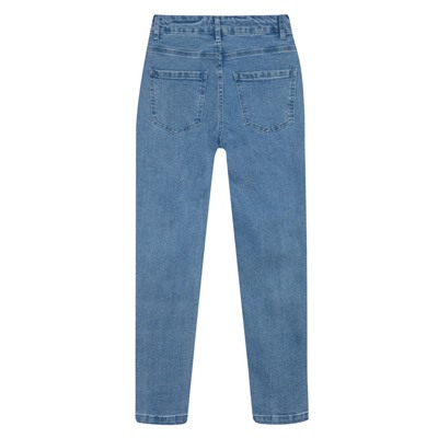 Брюки текстильные джинсовые для девочек