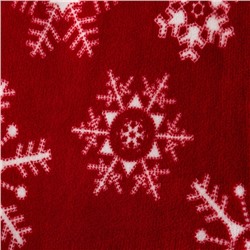 Плед «Этель. Снежинки», 180×200 см, корал-флис