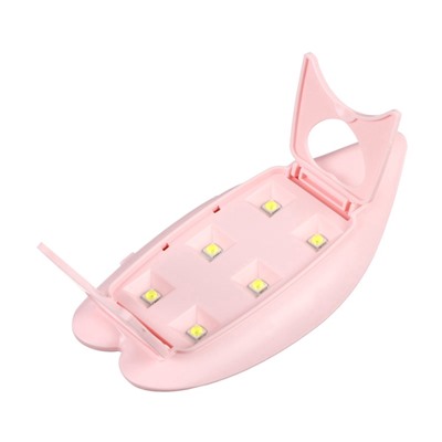 УЦЕНКА Лампа для маникюра LUF-09, UV/LED, 6 Вт, 6 диодов, розовая