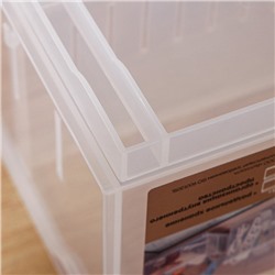 Контейнер для хранения без крышки Econova ROLLY, 5 л, пластик, 16.8×30.5×12.9 см, прозрачный