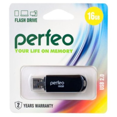 USB-флеш-накопитель PERFEO 16GB C03 Black