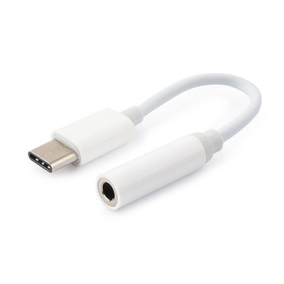 Переходник Jack 3.5 (м) - Type-C (п) RockBox TCJ01 8см (white)