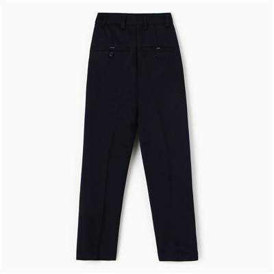 Брюки для мальчиков, цвет тёмно-синий, размер 21 (рост 116-122)