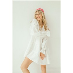 Платье лён  FREEDOM007/02/Белый