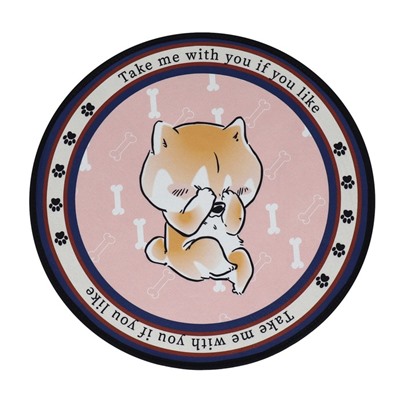 Коврик для животных, EVA+полиэстер, d=60 см розовый