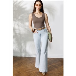 Топ облегающий из премиального хлопка с эластаном