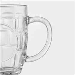 Пивная кружка «Высшая лига», 500 мл, 13.5×9.5×12 см, стекло, рисунок МИКС