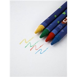 Подарочный набор новогодний, блокнот-раскраска и восковые мелки «Лошадка»