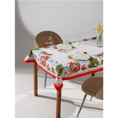 Скатерть новогодняя «Этель. Новогодняя сказка», 150×110 см ±3 см с ГМВО, 100% хлопок