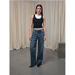 Актуальная коллекция CONTE CON-842 Джинсы relaxed из eco-friendly денима с уникальной варкой по низу