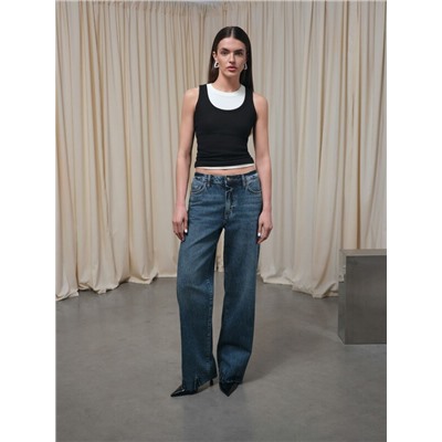 Актуальная коллекция CONTE CON-842 Джинсы relaxed из eco-friendly денима с уникальной варкой по низу