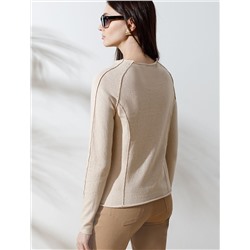 Джемпер тонкой вязки из хлопка с нейлоном