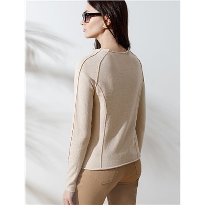 Джемпер тонкой вязки из хлопка с нейлоном