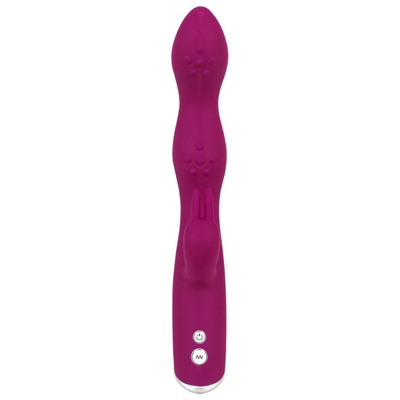 Фиолетовый вибратор A   G-Spot Rabbit Vibrator для стимуляции зон G и A - 23,6 см.