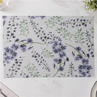 Салфетки сервировочные на стол Доляна «Весенняя нежность», 4 шт., 30×45 см