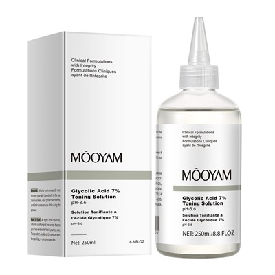 Обновляющий пилинг-тоник с 7% гликолевой кислоты MOOYAM Glycolic Acid 7% Toning Solution, 250 мл.