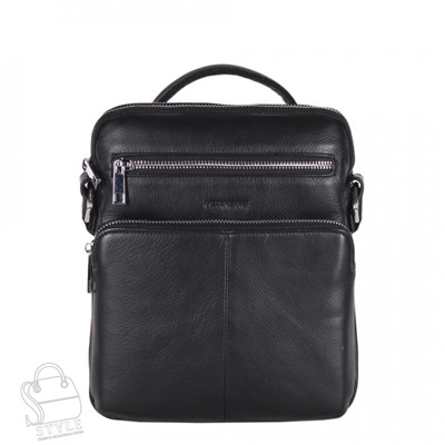 Сумка мужская кожаная 812-2BSH black Heanbag