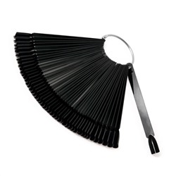 Kristaller Палитра для лаков на металлическом кольце, 50 цветов, черный 10335