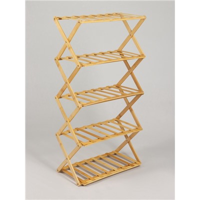 Стеллаж универсальный, 5 полок, 50×25×89 см, напольный, открытый, Greengo