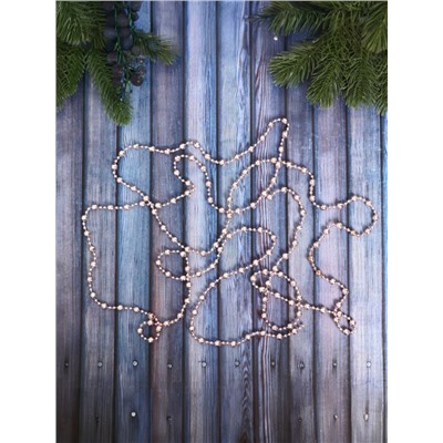 Бусы на ёлку «Шары рельефные», длина 2.7 м, d=8 мм, МИКС