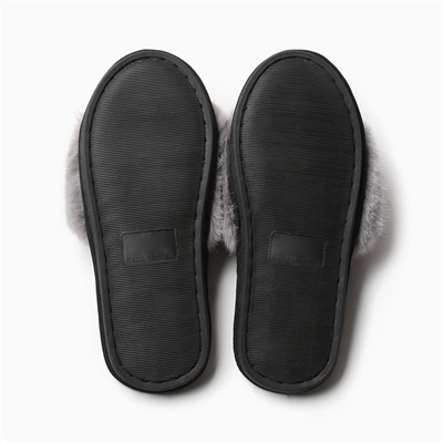 Тапочки женские с открытым носом LoveLife, размер 39-40, серые