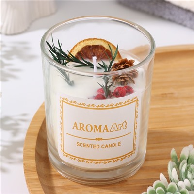 Свеча ароматическая Aroma Art, страстная самба, круглая, 8×10.5 см