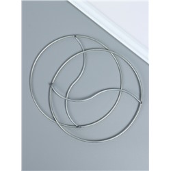 Основа для ловца снов металл «Инь и Ян», набор 2 шт., d=16 см, 0.3×16×16 см