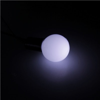 УЦЕНКА Гирлянда «Нить» 20 м с насадками «Шарики 1.5 см», IP44, тёмная нить, 200 LED, свечение белое, 8 режимов, 220 В