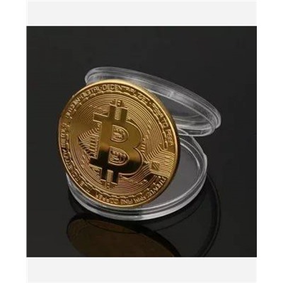 Биткоин сувенирная монета 9046197