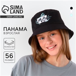 Панама «Аниме», чёрная, р-р 56