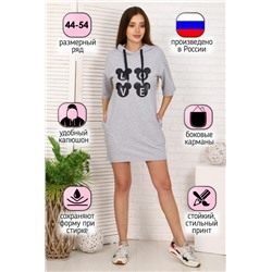 Туника 24876 (Серый меланж)