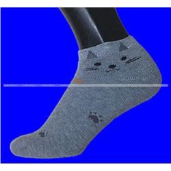 OSKO термоноски женские внутри махра Кошка укороченные арт. 1804 (1802)