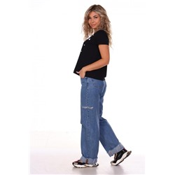 Футболка женская ФЖ009 (Черный)