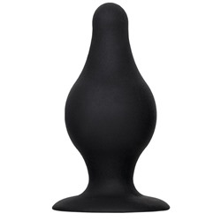 Черная анальная втулка Spade XS - 6,5 см.