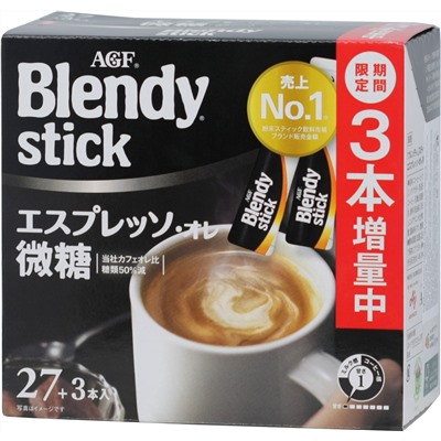 AGF. Blendy. 3 в 1 (эспрессо) карт.упаковка, 30 пак.