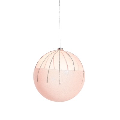 Ёлочный шар «Николь», новогодний, d=20 см, розовый
