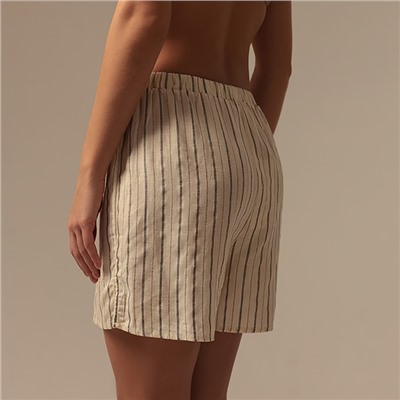 Шорты домашние женские SL HOME Linen, белые, размер S