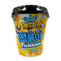 Токпокки со вкусом сырного соуса Mac & Cheese Delief, Корея, 115 г Акция