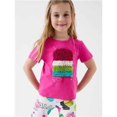 Фуфайка трикотажная для девочек (футболка)