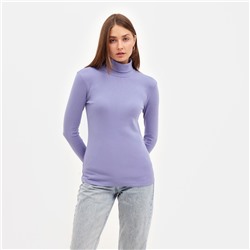 Водолазка женская MINAKU: Basic line, размер 44, сиреневая