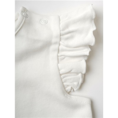 Комплект детский трикотажный для девочек: джемпер (футболка), полукомбинезон