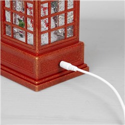 Светодиодная фигура «Девочка и снеговик» 9×20×8 см, пластик, батарейки ААх3 (не в комплекте), USB, свечение тёплое белое